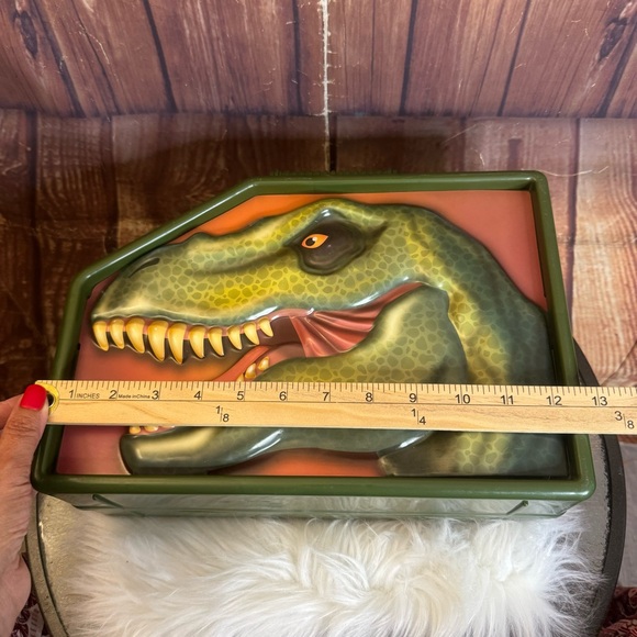 Micro Kingdom Green Dinosaur Carry Storage Case Toys Playcase - Picture 6 of 14